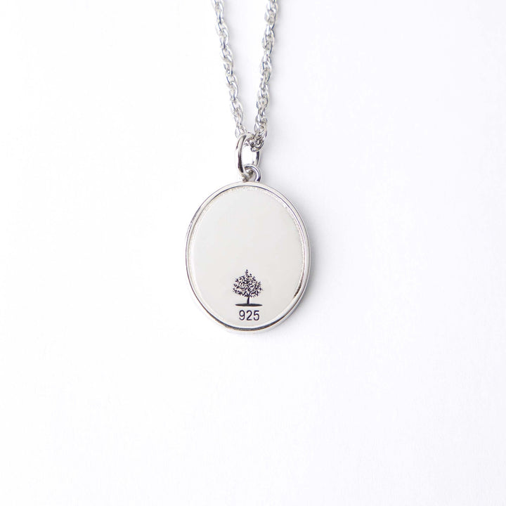 Oval Fingerprint Pendant