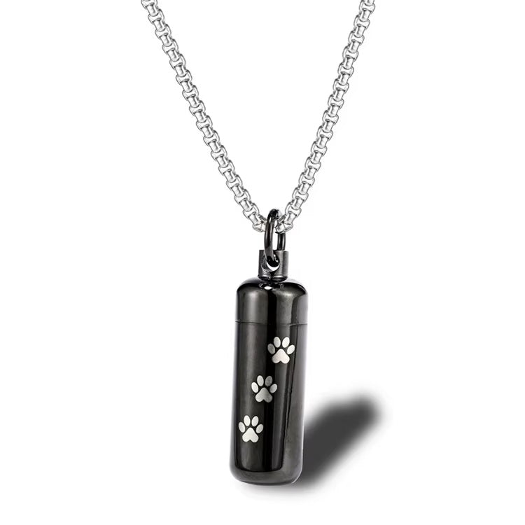 Paw Print Vial for Ashes