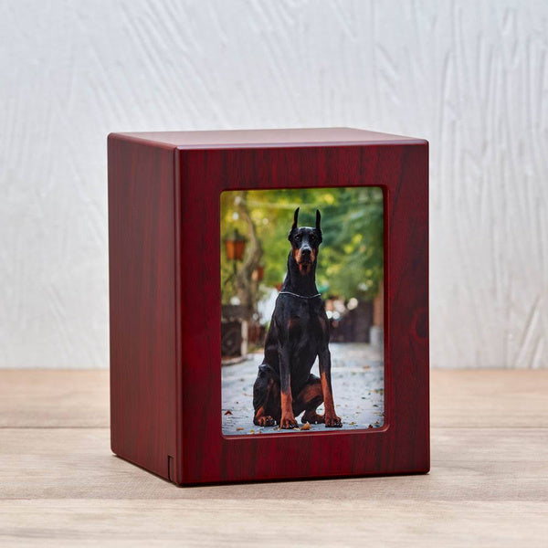 Photo Urn for Pets - Cherry