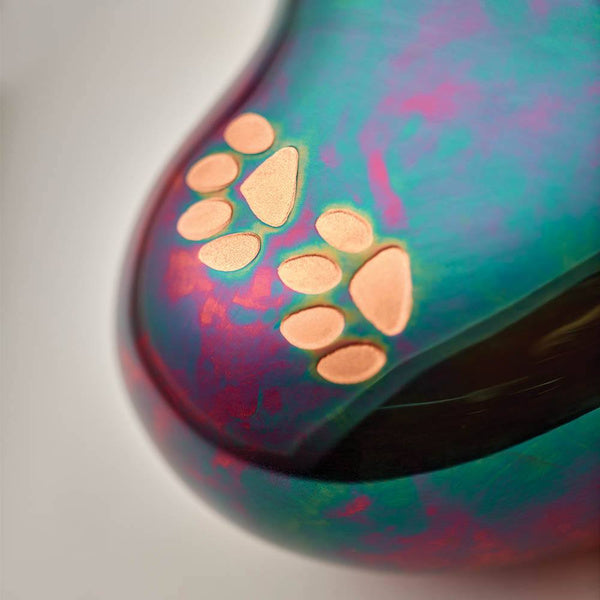 Paw Print Heart Urn