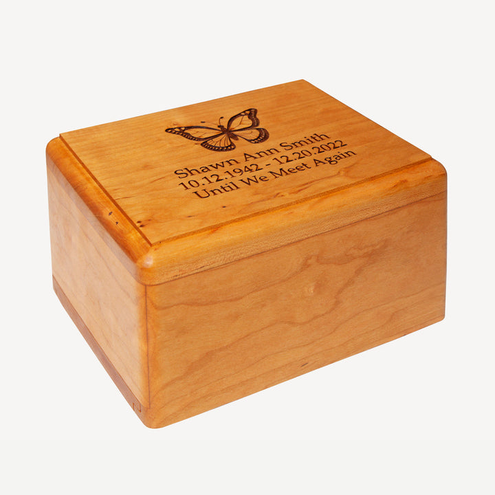 Telluride Solid Cherry Wood Pet Urn