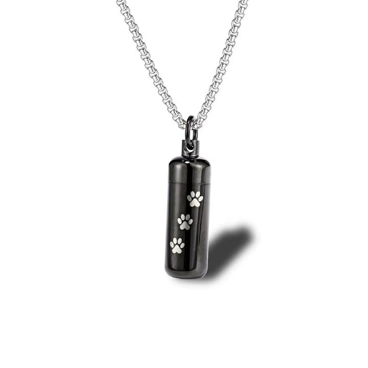 Paw Print Vial for Ashes